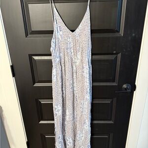 Mahina Blue Patterned Women's Dress